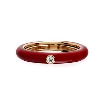 Ring Rotgold 750 Adolfo Courrier POP2 Bordeaux Collection