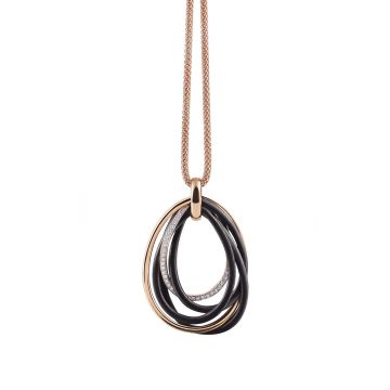 Anhänger Rotgold 750 Al Coro mit Brillanten