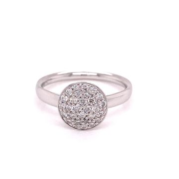 Ring Weissgold 750 Noor Pavée Brillantring