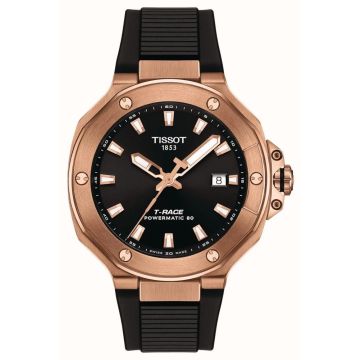 Armbanduhr Edelstahl/PVD besch. rot Tissot T-Race T-Race Powermatic 80