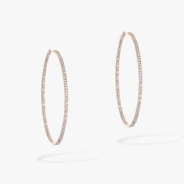 Creolen Roségold 750 Messika Gatsby Créoles Gatsby S