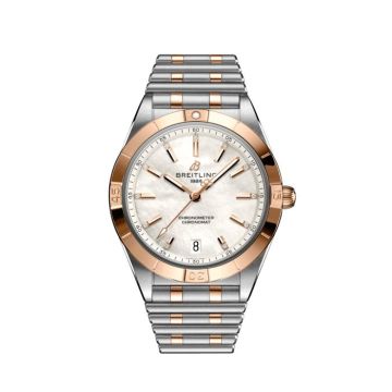 Damenarmbanduhr Stahl Gold Breitling Chronomat Chronomat Automatic 36