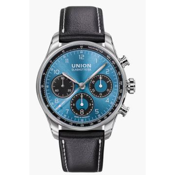 Herrenarmbanduhr Edelstahl Union Glashütte Belisar Chronograph