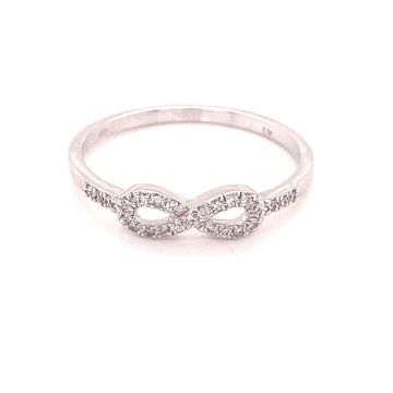 Ring Weissgold 585 Atelier Kopf Infinity mit Brillanten