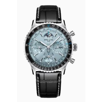 Herrenarmbanduhr Edelstahl/Platin Breitling Navitimer Navitimer B19 Chronograph 43 Perpetual Calendar