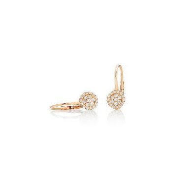 Ohrpendel Rotgold 750 Capolavoro Rotgold Ohrpendel mit Brillanten