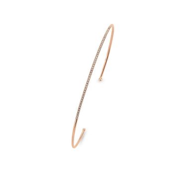 Armreifen Rotgold 585 Atelier Kopf mit Brillanten