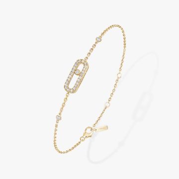 Armband Gelbgold 750 Messika Move Classic Move Uno Pavé