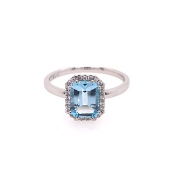 Ring Weissgold 750 One More Topas sky blue