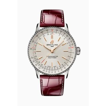 Damenarmbanduhr Edelstahl Breitling Navitimer Automatik 36