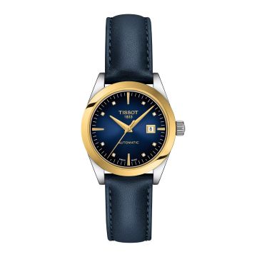 Damenarmbanduhr Edelstahl/Gelbgold 750 Tissot Tissot T-My Lady Automatic 18K Goldlünette