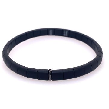 Armband Keramic Atelier Kopf Herren Armband schwarz matt