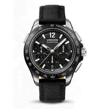 Herrenarmbanduhr Edelstahl Union Glashütte Union Glashütte Uhren-Set inkl. Wechselarmband Belisar Sport Chronograph