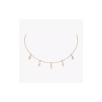 Collier Rotgold 750 Messika Move Uno Choker mit Quaste