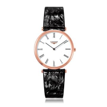 Damenarmbanduhr Edelstahl/PVD besch. rot Longines La Grande Classique