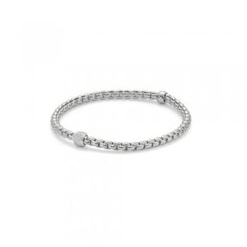 Armband Weissgold 750 Fope Flex'it mit Pavéebesatz
