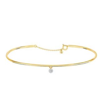 Armreifen Gelbgold 750 LA Brune & LA Blonde Armreif mit Brilliant