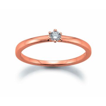 Ring Rotgold 585 Atelier Kopf Solitaire Ring