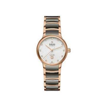 Damenarmbanduhr Edelstahl/Keramic Rado Centrix Centrix Automatic Diamonds