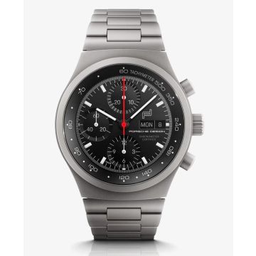 Herrenarmbanduhr Titan Porsche Design Chronograph 1 Chronograph 1 All Titanium titanschwarz