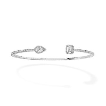 Armreifen Weissgold 750 Messika My Twin 18 Karat