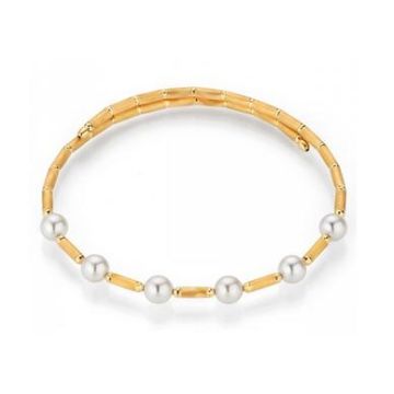Armband Gelbgold 750 Yana Nesper Akoyapelarmband mit Magnetverschluss