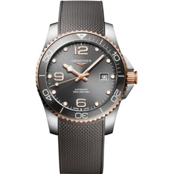 Herrenarmbanduhr Edelstahl/PVD besch. rot Longines HydroConquest