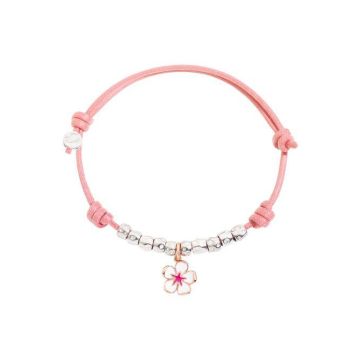 Armband Silber 925 DoDo Cord Bracelet Flower