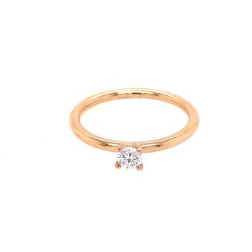 Ring Roségold 585 Atelier Kopf Solitaire 4-Krappen