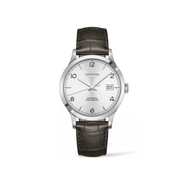 Herrenarmbanduhr Edelstahl Longines Record