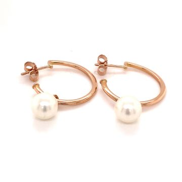 Ohrpendel Rotgold 585 Atelier Kopf Perlohrhänger