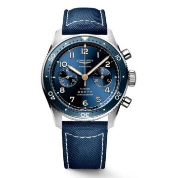 Armbanduhr Edelstahl Longines Spirit FLYBACK