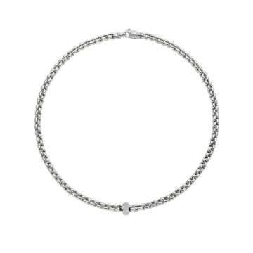 Collier Weissgold 750 Fope Eka Halskette mit Diamanten