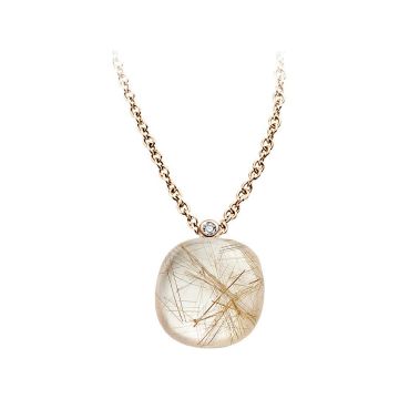 Kette Roségold 750 Bigli Rutilquarz