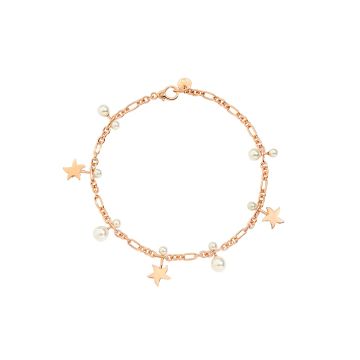 Armband Roségold 9 Karat DoDo Stellina - Armband mit Kristallperlen
