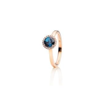 Ring Rotgold 750 Capolavoro Espressivo mit Topas