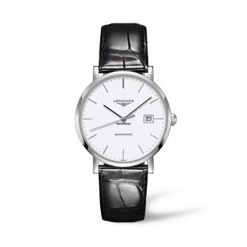 Herrenarmbanduhr Leder echt Longines Elegant Collection Automatik