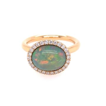 Ring Rotgold 750 Atelier Kopf Opal