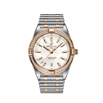 Damenarmbanduhr Stahl Gold Breitling Chronomat Chronomat 32