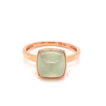 Ring Roségold 750 One More Prehnit auf Perlmutt